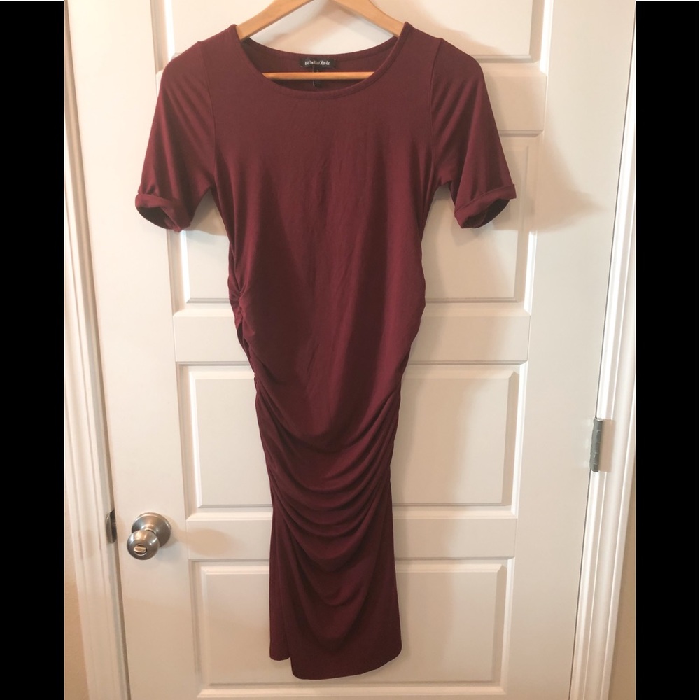 Isabella Oliver Burgundy Maternity Dress Size 2